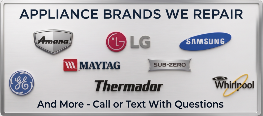 appliance brands we repair